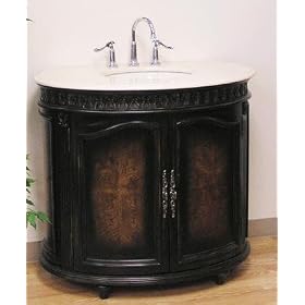 Upperclass Furniture W5250-11 Sink Chest- Under Mount Bone Color Sink- Cream Marble... by Upperclass Furniture