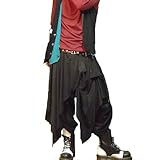 【ユニセックスサイズ】　パンク　ヴィジュアル　V系　モード　アシンメトリー　４WAY　ワイド　サルエル　55-7349