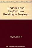 Law relating to trusts and trustees