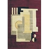 Indira Plum Boxes Contemporary Rug Size: 2'6 x 4'6 Rectangle