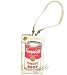 ANDY WARHOL/LOOP NYC 'Campbell's Soup' iPod Case in Ivory & Sand Stripes with Applique