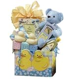 Sweet Baby Rubber Ducky Bath Time Baby Gift Basket - GIRL PINK