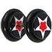 0 Gauge Black Red Astro Star Cheater Plug