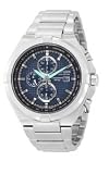 CITIZEN Watch:Men's Eco-Drive Chronograph Blue Textured Dial Stainless Steel