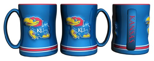 Kansas Jayhawks 15 oz Relief Mug - Royal