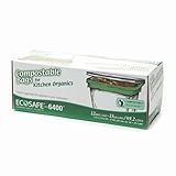 EcoSafe GKL032194-1 13 Gallon Compostable EcoBio Plastic Bags, 12 Count
