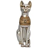 Ancient Egyptian Collectible Statue Cat Feline Goddess Bastet Home Garden Sta...