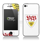 Produkt-Bild: Design Skins f&uuml;r Apple iPhone 4 [ohne Logocut] - VFB Stuttgart Design Folie