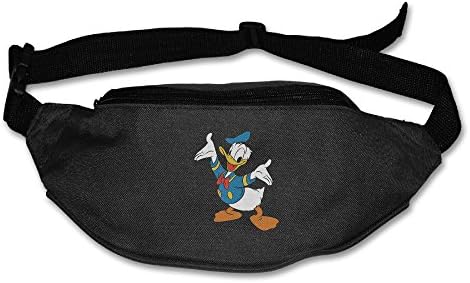 Donald Duck Women's Funny Oxford Cloth Polyester Chest Pack Ith Adjustable Belt Black