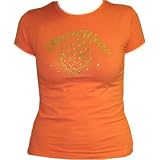Rocawear - NEW Ladies Rocawear Short Sleeve Gold Logo Shirt Orange