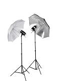 CowboyStudio 320 Watt Two Photo Studio Monolight Strobe Flash Umbrella Lighting Kits - 2 Studio Flash/Strobe, 2 Umbrellas