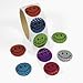 Fun Express Vibrant Paper Laser Smile Face Sticker Roll - 1.5