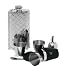 Drinking flask set with measures