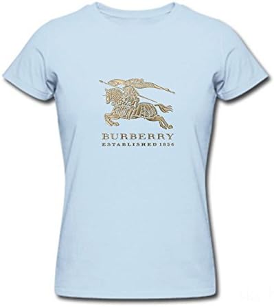 Sgyxngmei Printed Burberry Logo Women's Short Sleeve T-Shirt