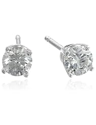 14k Gold Round Diamond (1/2 cttw, H-I Color, I1-I2 Clarity) Stud Earrings