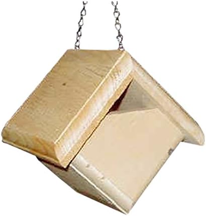 Hanging Carolina Wren House | Handcrafted Nest Box for Wrens | 1" Thick Pine for Superior Insulation | Easy Clean-Out | Ventilated | 7.5"x7.5"x7.5" | Made in USA | Coveside Bird Habitat