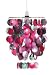 Kitchen & Housewares : Round Capiz Shell Pendant Mixed Pinks