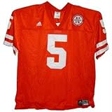Nebraska Cornhuskers #5 Official Replica NCAA Game Jersey by Adidas (Large Red) - Large