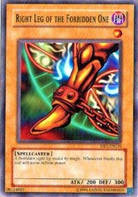 Yu-Gi-Oh! - Right Leg of the Forbidden One (DB1-EN135) - Dark Beginnings 1 - Unlimited Edition - Common