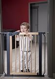 Wohnstyle – Stair Gate Door Gate “Oskar – M” – 73-85 cm – no drilling – extending up to 137 cm – opens like a door