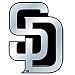 San Diego Padres MLB Silver Auto Emblem