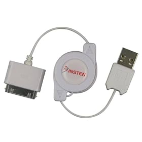 iPod iPhone USB Data Sync and Charger Retractable Cable by iPhone