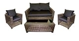 All-Weather Outdoor Wicker Venice 4 Pc Lounge Set All-Weather Outdoor Wicker Venice 4 Pc Lounge Set