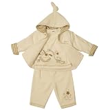 from PEQUILINO Pequilino Unisex Vip Baby 3 piece set (Cream, 0 - 3 Months) (Model 5076 (0-3mths))