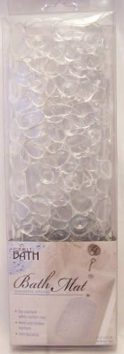 Totally Bath Smooth Stone Effect Bath Mat - Clear