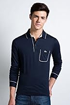 Red! Collection Long Sleeve Pima Jersey Polo With Piping