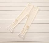 Candykids キッズレギンス　子供　服 レギンス　女の子 キュート 韓国服 キッズ ガールズ　タイツ スパッツ タイツ キッズ 女児 女の子 用 (90CM, クリーム色)