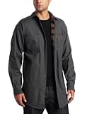 Carhartt Men’s Canvas Shirt Jacket, Dark Shadow, XX-Large Regular