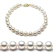 AugustinaJewelry AAA Quality Akoya Saltwater Cultured Pearl Bracelet 7-7.5 Inches 6-6.5mm White Pearls