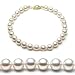 AugustinaJewelry AAA Quality Akoya Saltwater Cultured Pearl Bracelet 7-7.5 Inches 6-6.5mm White Pearls
