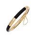 14k Gold & Black Onyx Bangle Bracelet- 7"
