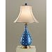 Currey & Company 6378 Transitional Blue and Gold Antique Brass Enchantment Table Lamp