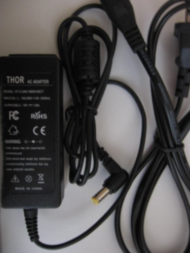 Thor Brand Replacement Ac Power Adapter Cord for Acer Aspire One Netbook Pc: D257-13404 D257-13450 D257-13473 D257-13478 D257-13652 D257-13685 D257-13836 D257-13876 D260-1270 521-3089 521-3782 522 Battery Charger