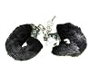 Fetish Fantasy Bondage Gear Black Furry Metal Handcuffs