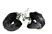 Fetish Fantasy Black Furry Metal Handcuffs Bondage Cuffs