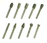 10 pc Alloy Steel Burs Rotary Tool