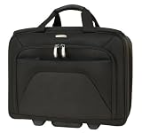 Travelon Checkpoint Friendly Computer TwoCompartment Wheeled Briefcase Black
