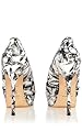 Oriental Print Peep Toe