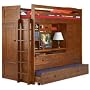 PLANS TO BUILD ALL N ONE LOFT BUNK BED with TRUNDLE, Desk, CHEST, and Closet; ONLY PLAN With ALL SIZES IN 1 PLAN; TWIN/FULL/QUEEN/KING sizes can be built with this Pattern