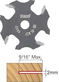 Freud 58-104 2Mm 4-Wing Slot Cutter for 5/16 Router Arbor