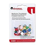 UNV51001 - Assorted Color Thumb Tacks