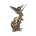 ARCHANGEL SAINT ST MICHAEL SLAYING THE SATAN Statue Sculpture Bronze Finish