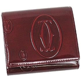 Buy Cartier - Happy Birthday Coin Banknote Credit Card Holder Wallet in Burgundy Patent Calfskin by Cartier