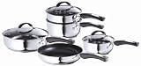 Tower 5 Piece Stainless Steel Pan Set  from SALTON EUROPE LTD