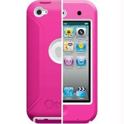 ipod touch 4g cases otterbox. OtterBox Defender Series Hybrid Case for iPod touch 4G (Pink/White)