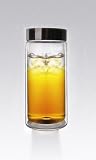 Sun's Tea 18oz Spill Proof Ultra Clear Strong Double-wall Glass Travel Mug/cooler Glass/thermal Glass with Screw-on Cap. Ideal for Icy Cold Soda, Water, Iced Tea, Lemonade, or Hot Tea and Coffee (On Sale, Limited Time Only -- $5.99 flat rate shipping per order, buy more to save)